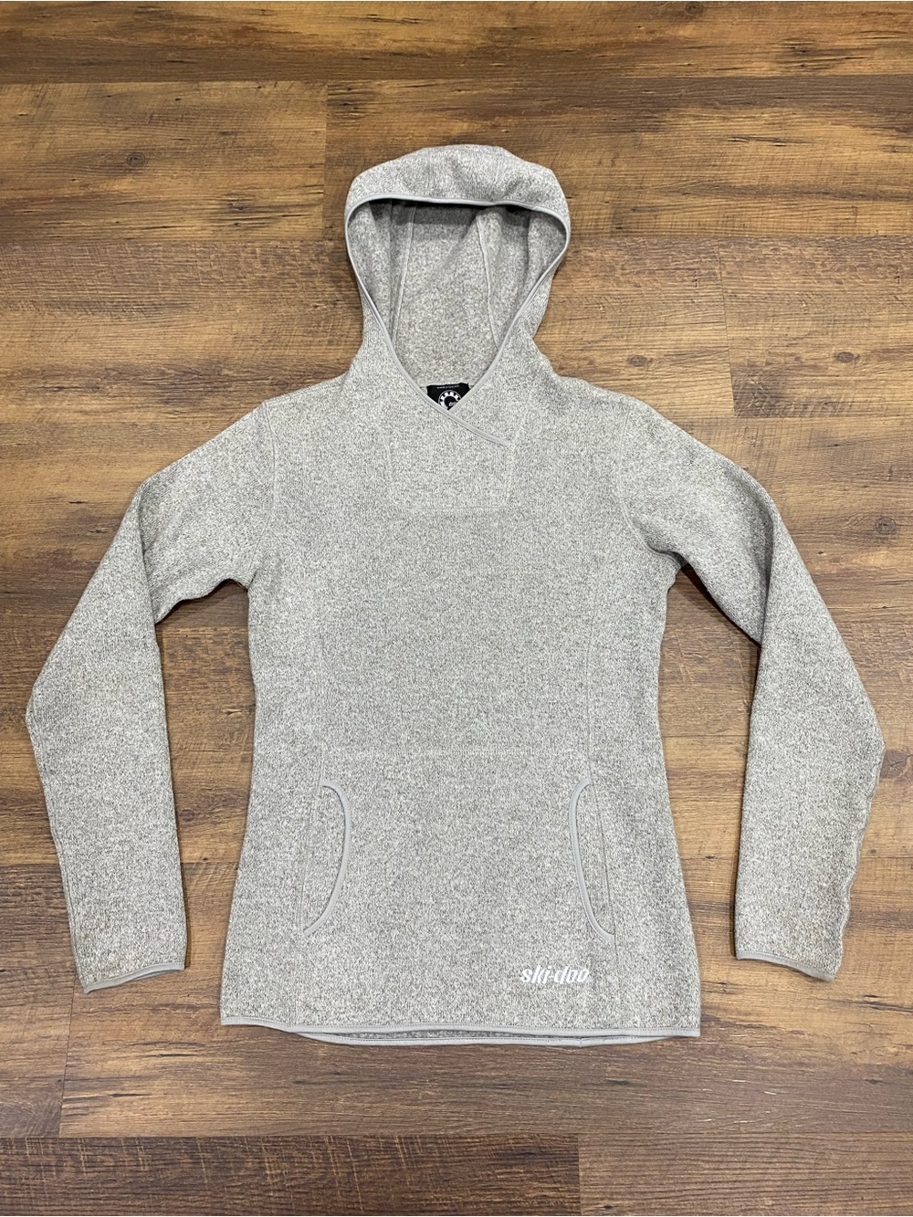 Ski-doo Women's Gray Hooded Fleece Pullover